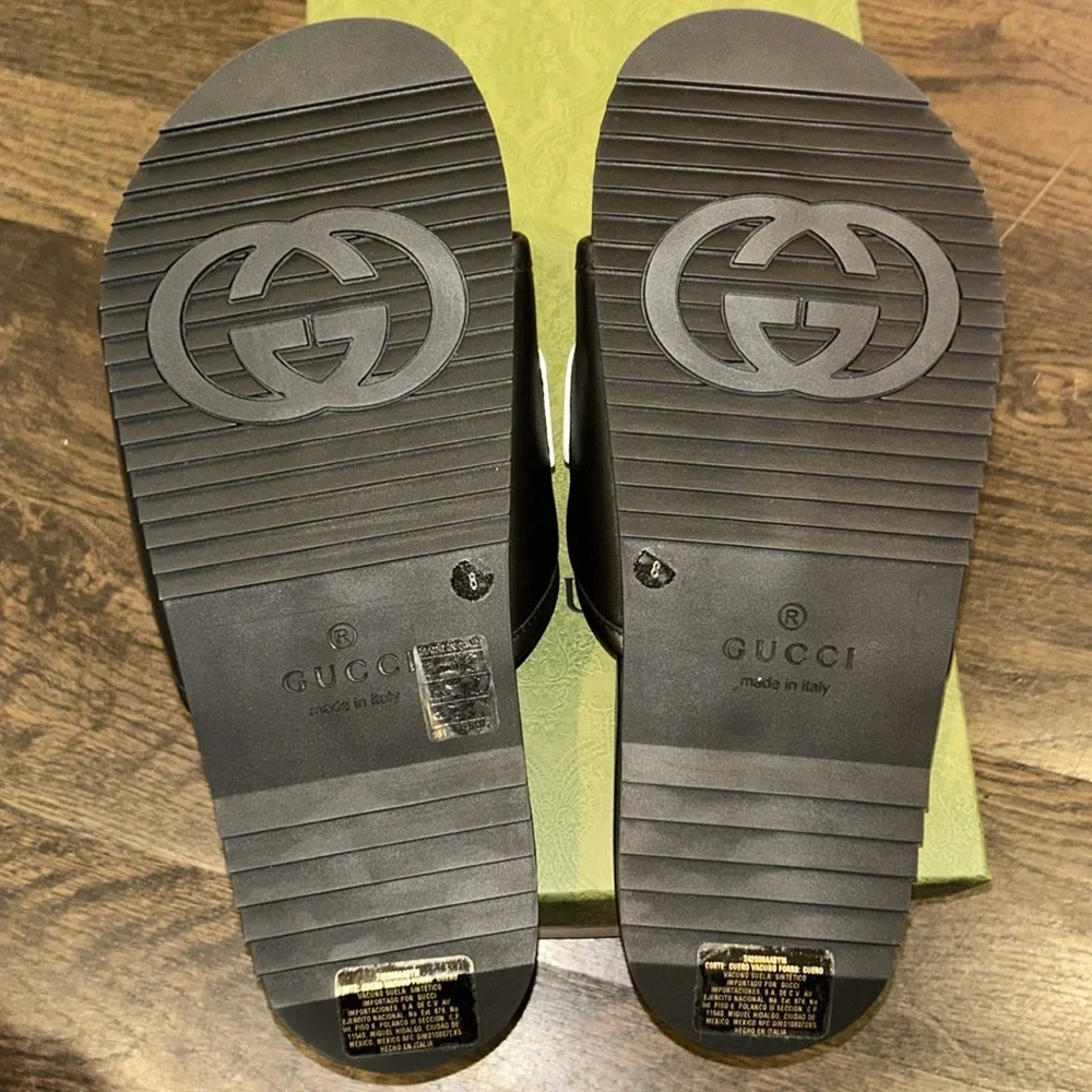 Gucci black slides